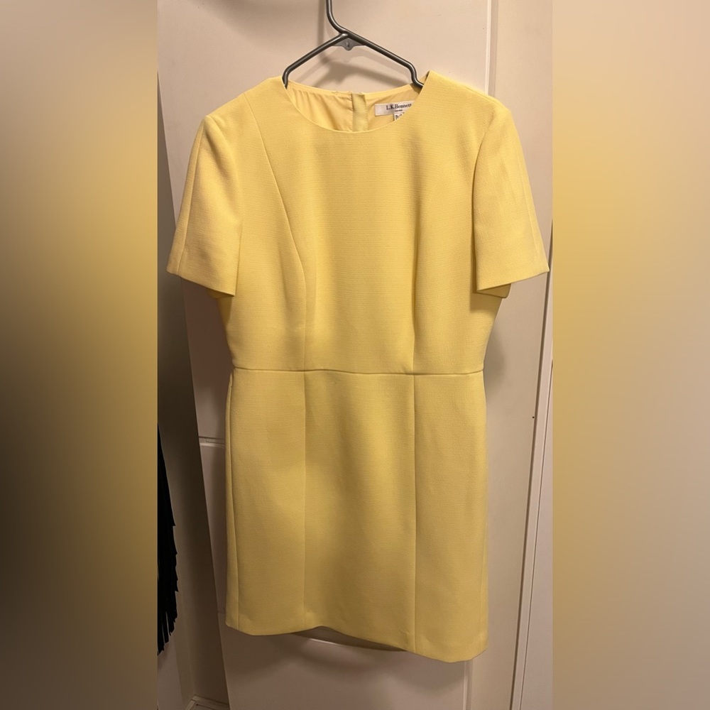 LK BENNETT butter YELLOW DRESS